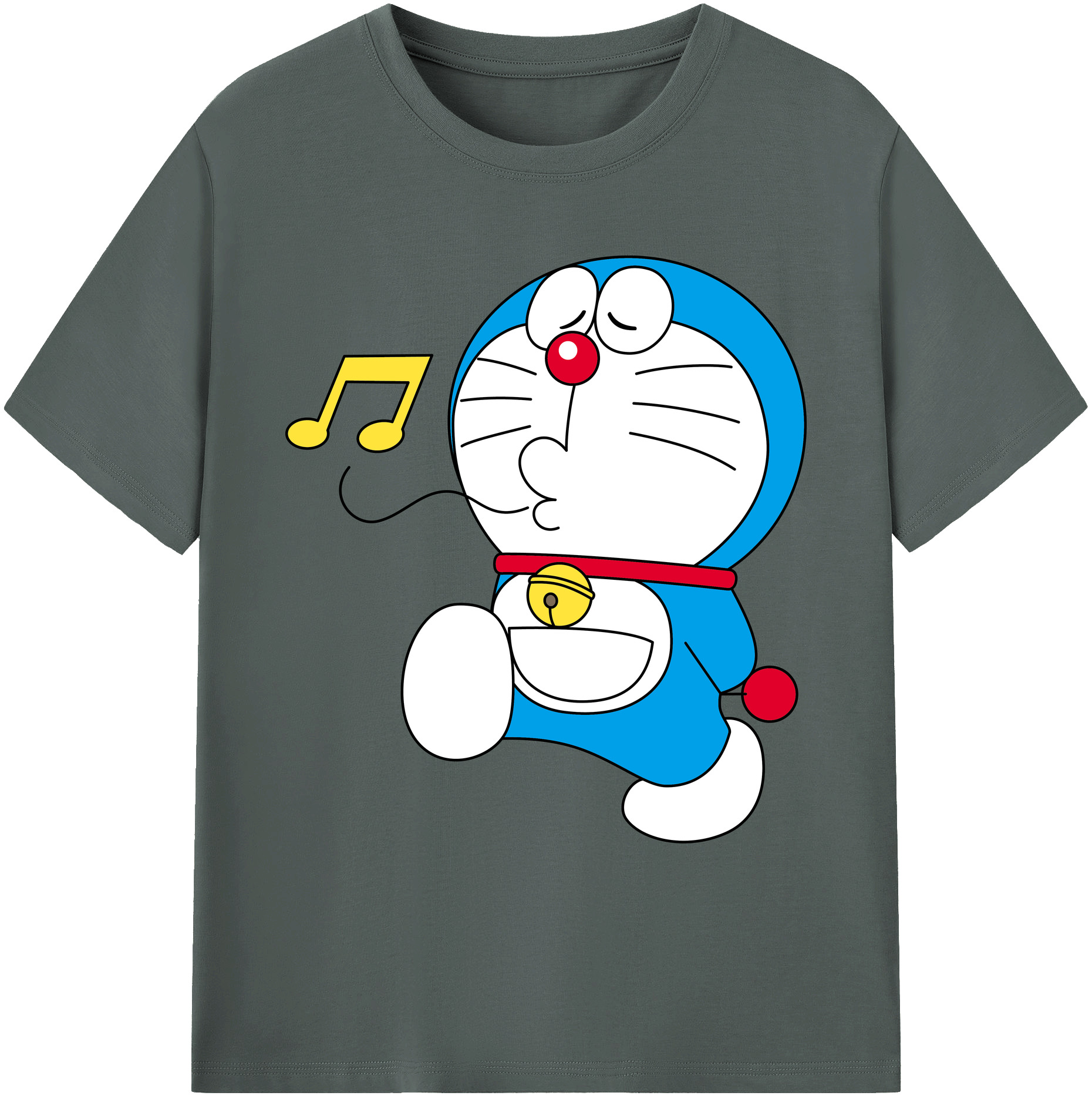 （画像用） ドラえもん Doraemon 綿100％ メンズ半袖Tシャツ｜肌触りやわらか＆通気性